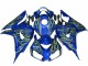 2006-2007 Yellow Flame Blue Honda CBR1000RR Replacement Fairings UK Factory