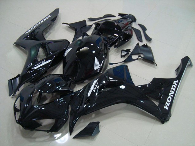 2006-2007 Black Silver Decals Honda CBR1000RR Motorcycle Fairing Kit UK Factory