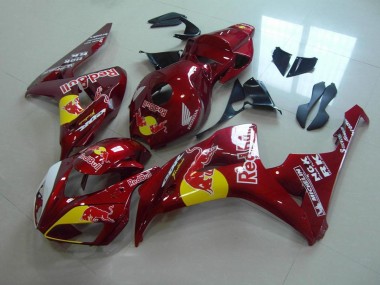 2006-2007 Candy Red Red Bull Honda CBR1000RR Motorcylce Fairings UK Factory