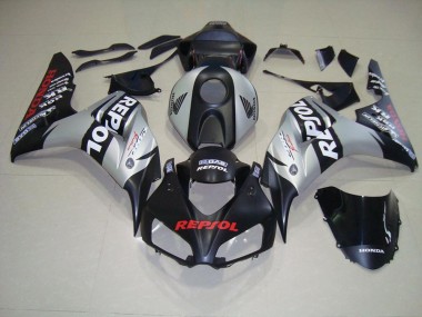 2006-2007 Matte Black Silver Repsol Honda CBR1000RR Motorcycle Fairing UK Factory