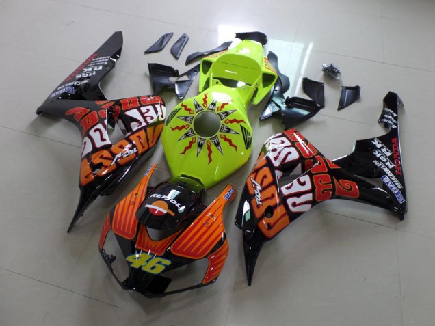 2006-2007 Fluro Rossi Honda CBR1000RR Bike Fairings UK Factory