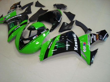 2006-2007 Green Monster Race Kawasaki ZX10R Motorcycle Fairings Kit UK Factory