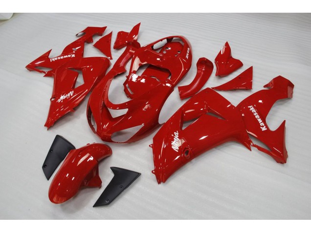 2006-2007 Red Kawasaki ZX10R Motorbike Fairings UK Factory