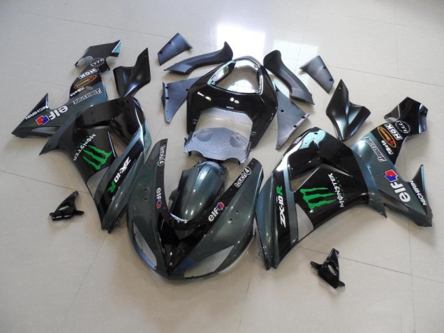 2006-2007 Grey Monster Kawasaki ZX10R Motorcycle Fairing UK Factory