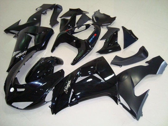 2006-2007 Black Matte Black Kawasaki ZX10R Motorbike Fairing UK Factory