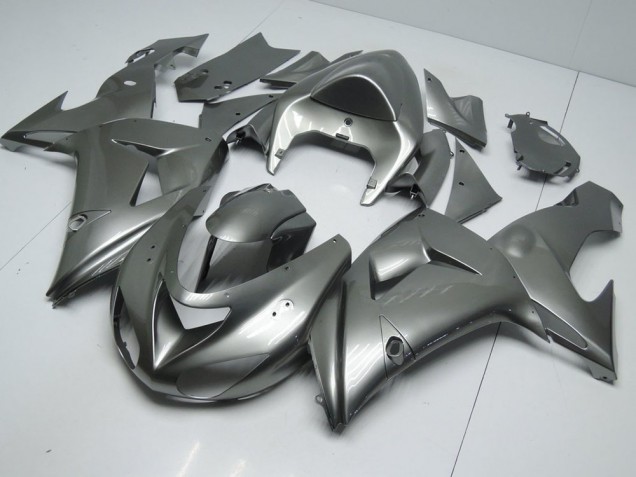 2006-2007 Glossy Grey Kawasaki ZX10R Bike Fairings UK Factory