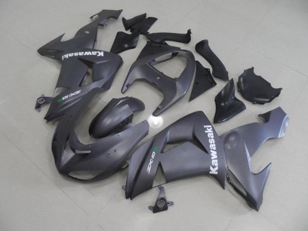 2006-2007 Grey with White Decals Kawasaki ZX10R Motor Bike Fairings UK Factory