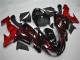 2006-2007 Red Flame Kawasaki ZX10R Motorcycle Fairings Kit UK Factory