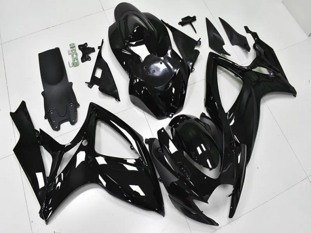 2006-2007 Glossy Black Suzuki GSXR 600/750 Bike Fairing UK Factory