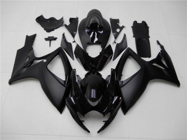 2006-2007 Matte Black Suzuki GSXR 600/750 Bike Fairings UK Factory