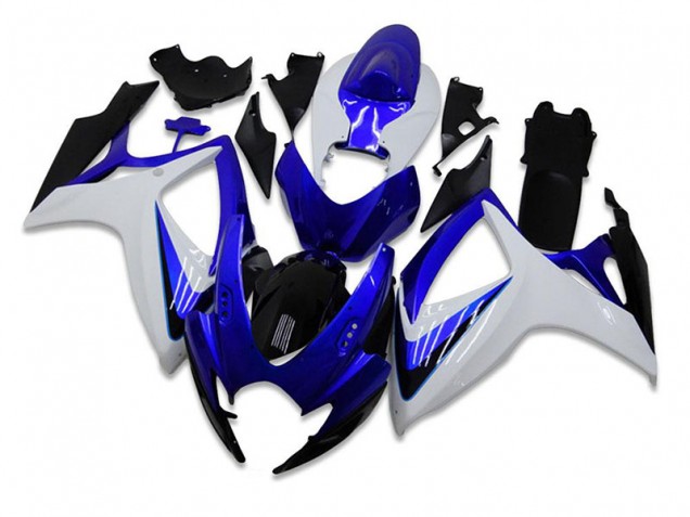 2006-2007 Blue White Suzuki GSXR 600/750 Motorbike Fairing UK Factory