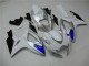 2006-2007 White Blue Suzuki GSXR 600/750 Motorcylce Fairings UK Factory