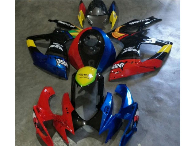 2006-2007 Red Blue Suzuki GSXR 600/750 Motorbike Fairing UK Factory