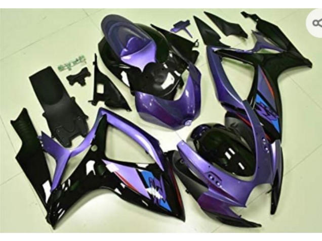 2006-2007 Purple Black Suzuki GSXR 600/750 Replacement Motorcycle Fairings UK Factory