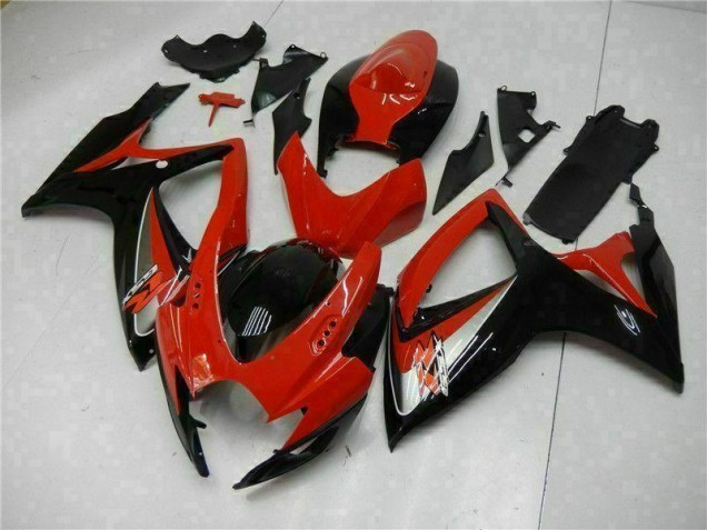 2006-2007 Red Suzuki GSXR 600/750 Bike Fairing Kit UK Factory