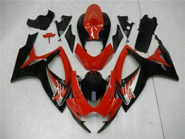 2006-2007 Red Suzuki GSXR 600/750 Bike Fairing Kit UK Factory