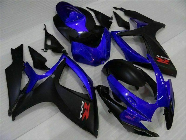 2006-2007 Blue Black Suzuki GSXR 600/750 Motorbike Fairing Kits UK Factory