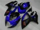 2006-2007 Blue Black Suzuki GSXR 600/750 Motorbike Fairing Kits UK Factory