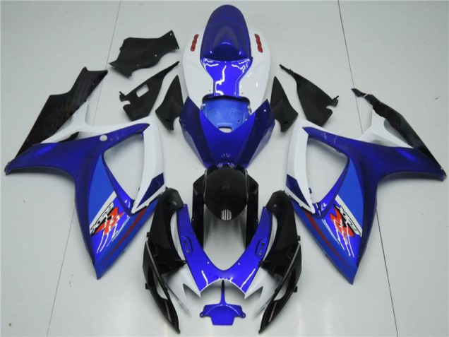 2006-2007 White Blue Suzuki GSXR 600/750 Motorcyle Fairings UK Factory