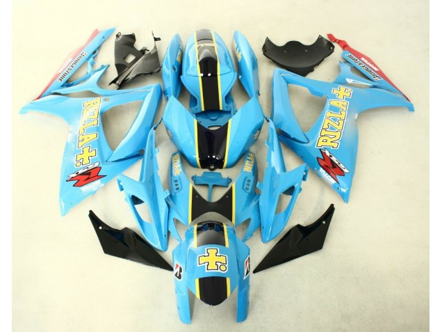 2006-2007 Blue Black Suzuki GSXR 600/750 Replacement Fairings UK Factory