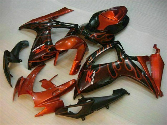 2006-2007 Red Suzuki GSXR 600/750 Motorbike Fairings UK Factory