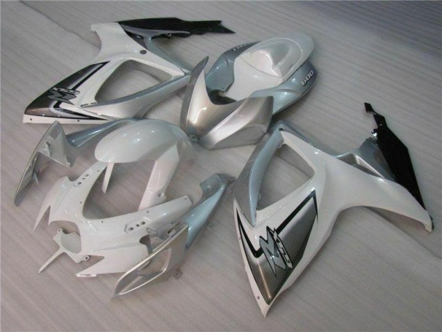 2006-2007 White Silver Suzuki GSXR 600/750 Motorcycle Fairing UK Factory