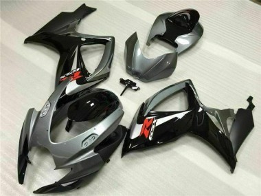 2006-2007 Silver Grey Suzuki GSXR 600/750 Motorcycle Fairing Kit UK Factory