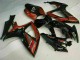 2006-2007 Black Red Suzuki GSXR 600/750 Motorcycle Fairing Kits UK Factory