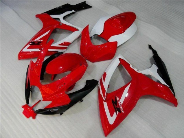 2006-2007 Red White Suzuki GSXR 600/750 Motorbike Fairing UK Factory