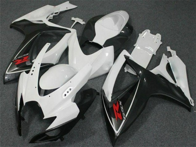 2006-2007 White Suzuki GSXR 600/750 Motorcycle Fairing Kits UK Factory