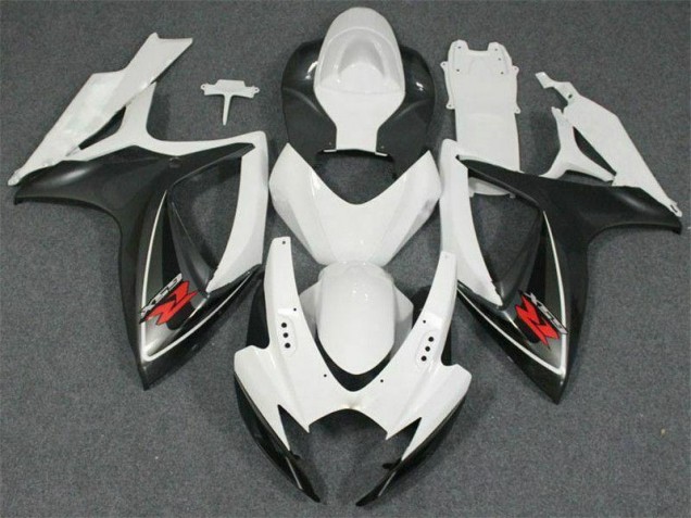 2006-2007 White Suzuki GSXR 600/750 Motorcycle Fairing Kits UK Factory