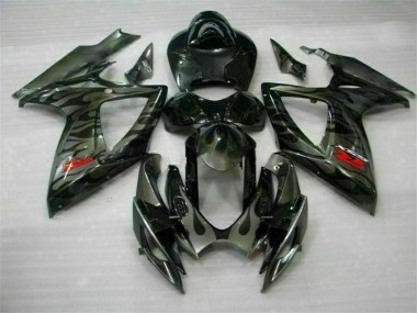 2006-2007 Black Suzuki GSXR 600/750 Motorbike Fairing UK Factory