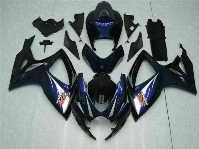 2006-2007 Black Blue Suzuki GSXR 600/750 Bike Fairings UK Factory