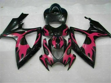 2006-2007 Black Suzuki GSXR 600/750 Bike Fairing Kit & Bodywork UK Factory