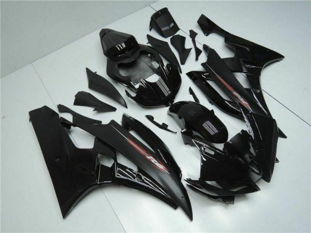 2006-2007 Black Yamaha YZF R6 Motorbike Fairings UK Factory