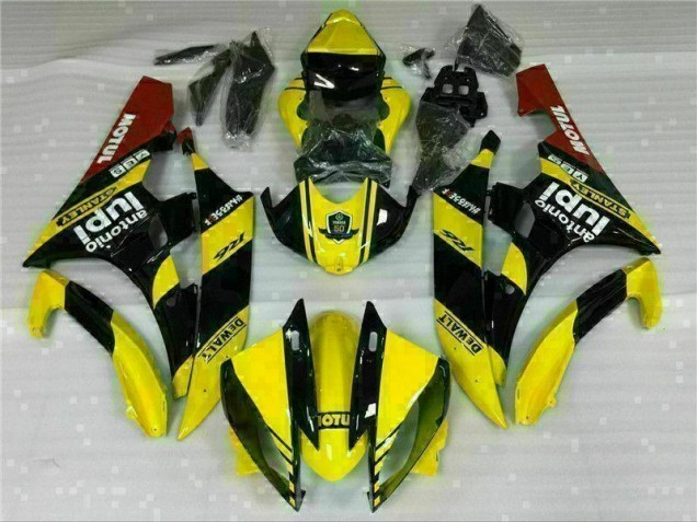 2006-2007 Yellow Yamaha YZF R6 Motor Bike Fairings UK Factory