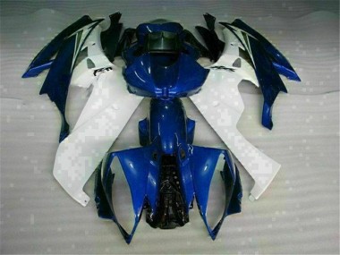 2006-2007 White Blue Yamaha YZF R6 Bike Fairings UK Factory