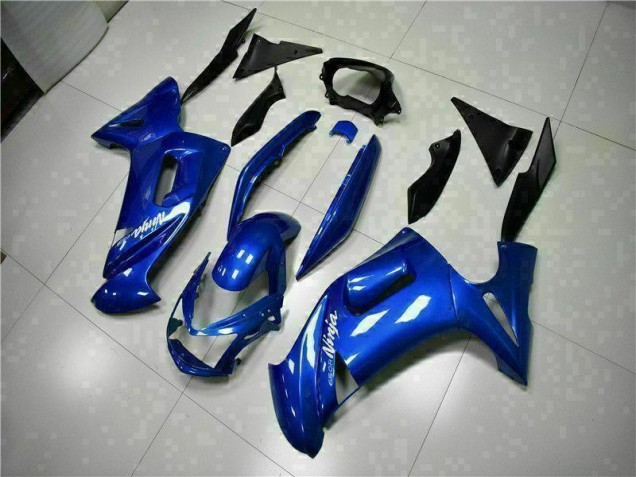 2006-2008 Blue Kawasaki EX650 Motorcycle Fairings UK Factory