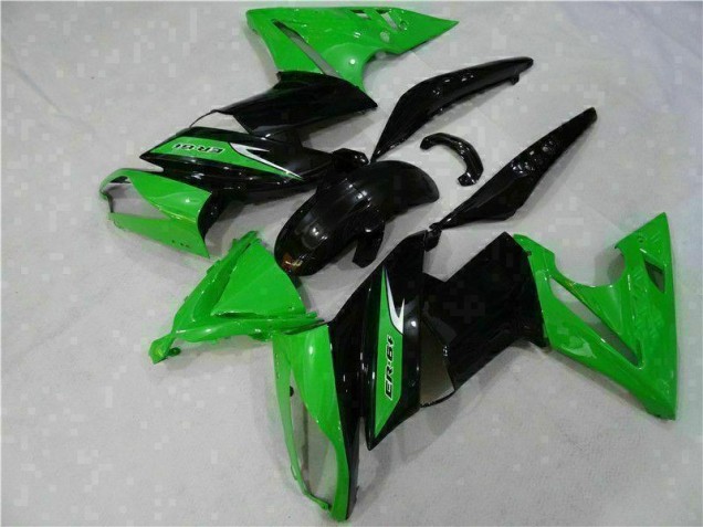 2006-2008 Green Black Kawasaki EX650 Bike Fairings & Bodywork UK Factory