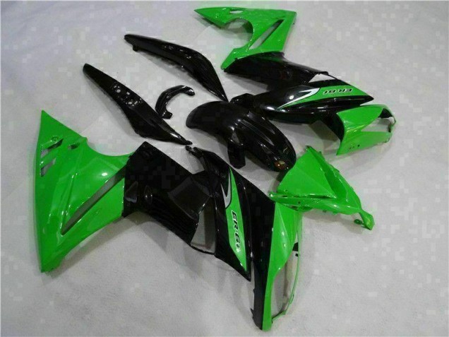 2006-2008 Green Black Kawasaki EX650 Bike Fairings & Bodywork UK Factory