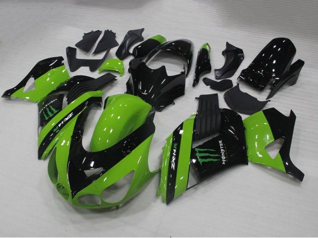 2006-2011 Green Monster Kawasaki ZX14R ZZR1400 Motorbike Fairing UK Factory