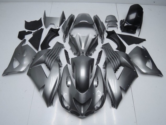 2006-2011 Glossy Grey Kawasaki ZX14R ZZR1400 Replacement Motorcycle Fairings UK Factory