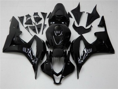 2007-2008 Glossy Black Honda CBR600RR Bike Fairings UK Factory