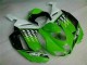 2007-2008 Green White Ninja Kawasaki ZX6R Motorbike Fairing UK Factory