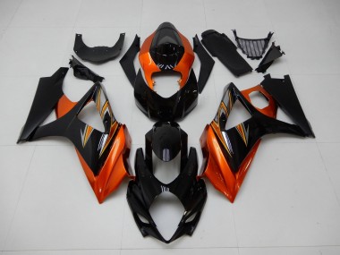 2007-2008 Orange Black Suzuki GSXR 1000 K7 Motor Fairings UK Factory