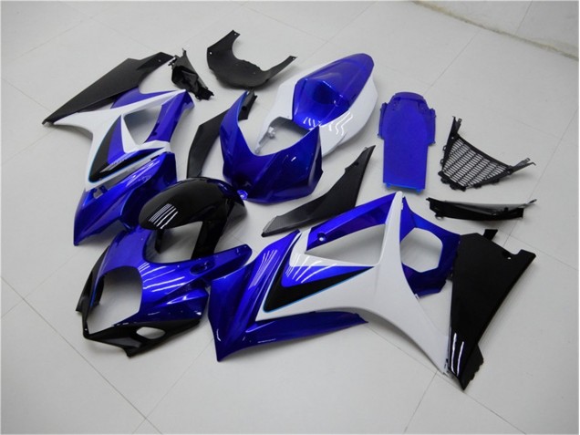 2007-2008 Blue White Black Suzuki GSXR 1000 K7 Motorcylce Fairings UK Factory