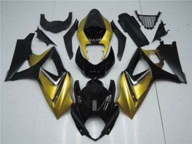 2007-2008 Gold Black Suzuki GSXR 1000 K7 Motorbike Fairing UK Factory