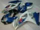 2007-2008 Blue White Suzuki GSXR 1000 K7 Bike Fairings UK Factory