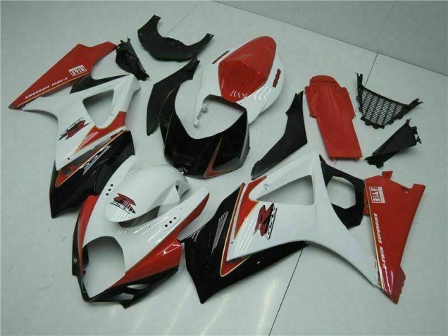 2007-2008 Red White Suzuki GSXR 1000 K7 Motorcycle Bodywork UK Factory