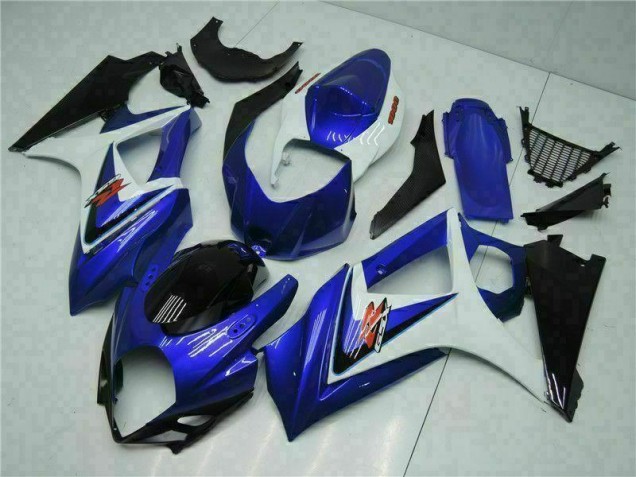 2007-2008 Blue Suzuki GSXR 1000 K7 Motorcycle Fairings Kits UK Factory